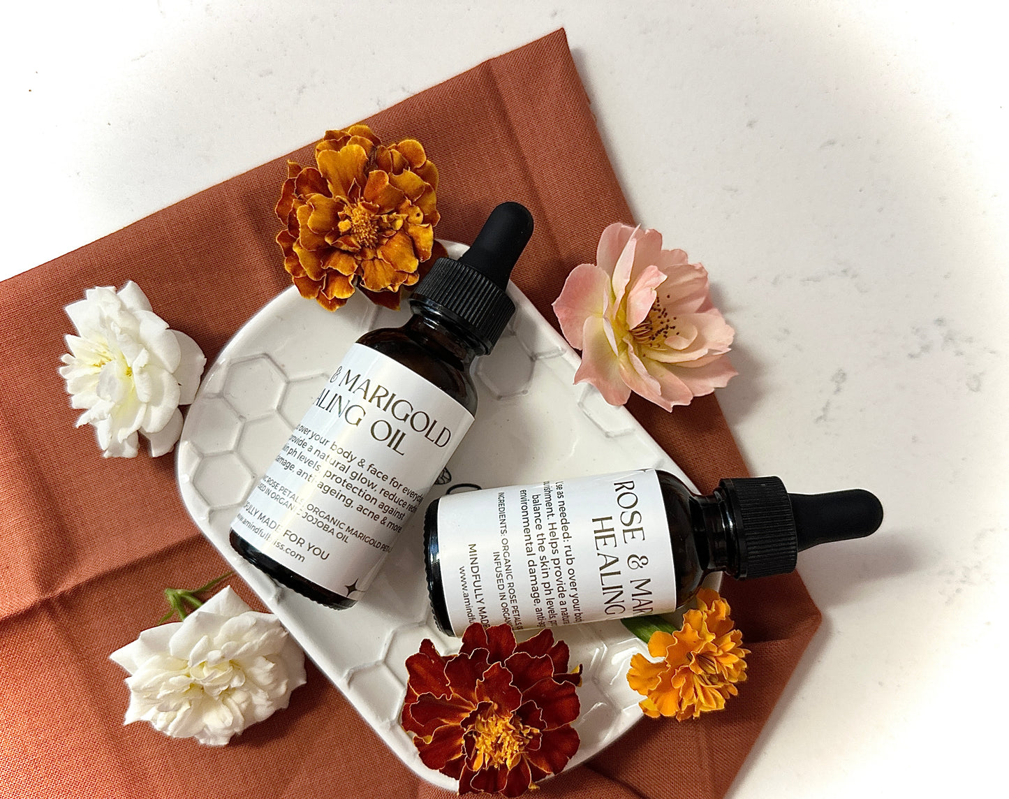 Marigold & Rose Infused Jojoba Face & Body Oil