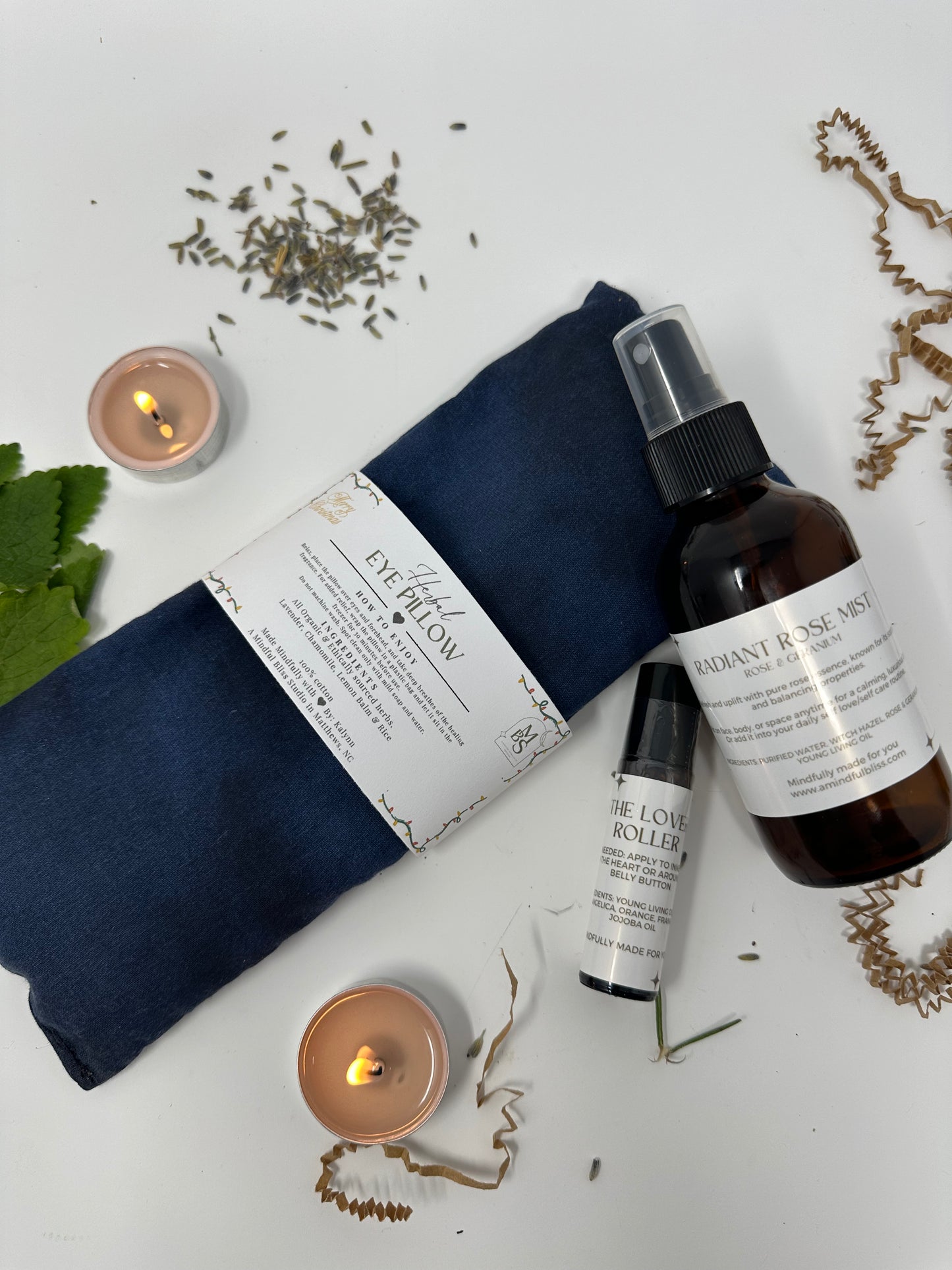 Herbal Eye Pillows- 100% cotton - 3 different scents