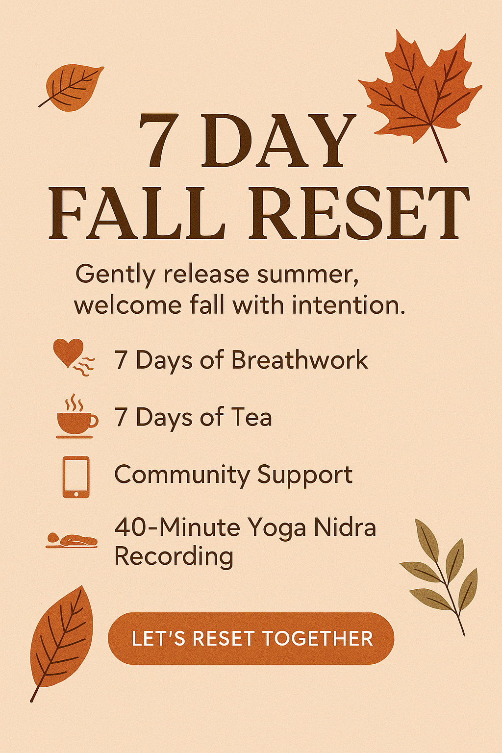 🍂 7 Day Fall Reset - starts 9/21/25