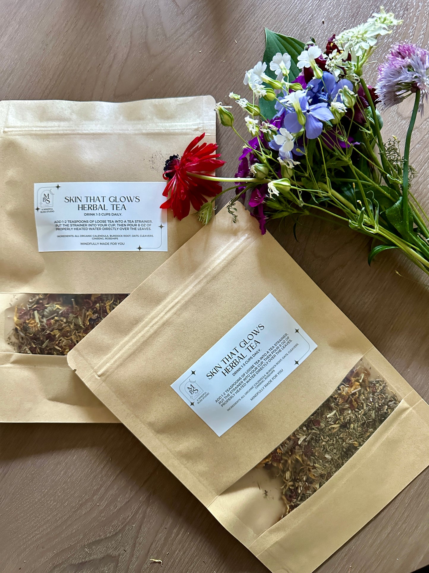 Herbal Tea Blends - all recipe blends made to order 2oz
